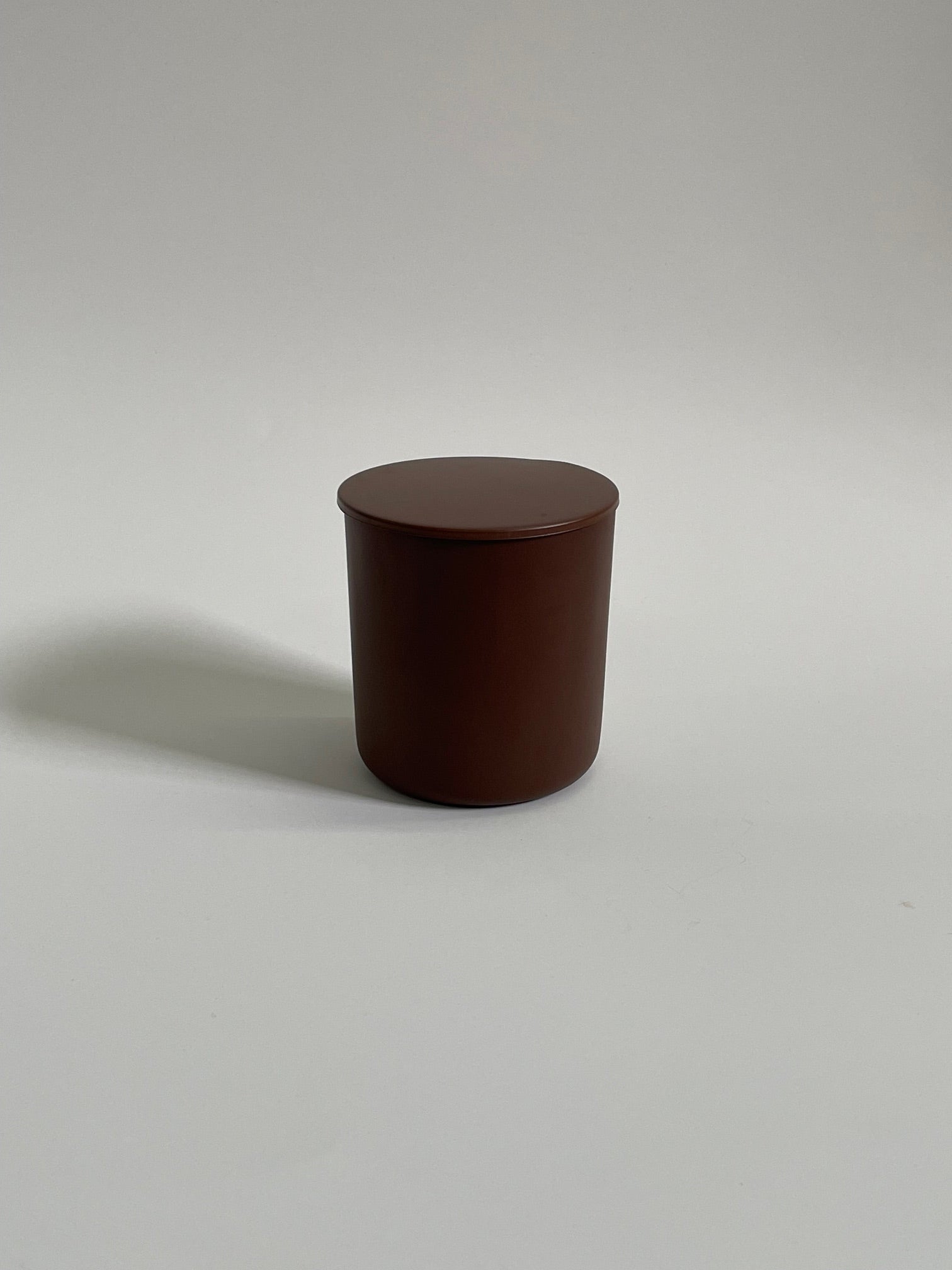 Matte Brown Glass Vessel 8oz - No Label