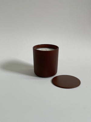 Matte Brown Glass Vessel 8oz - No Label